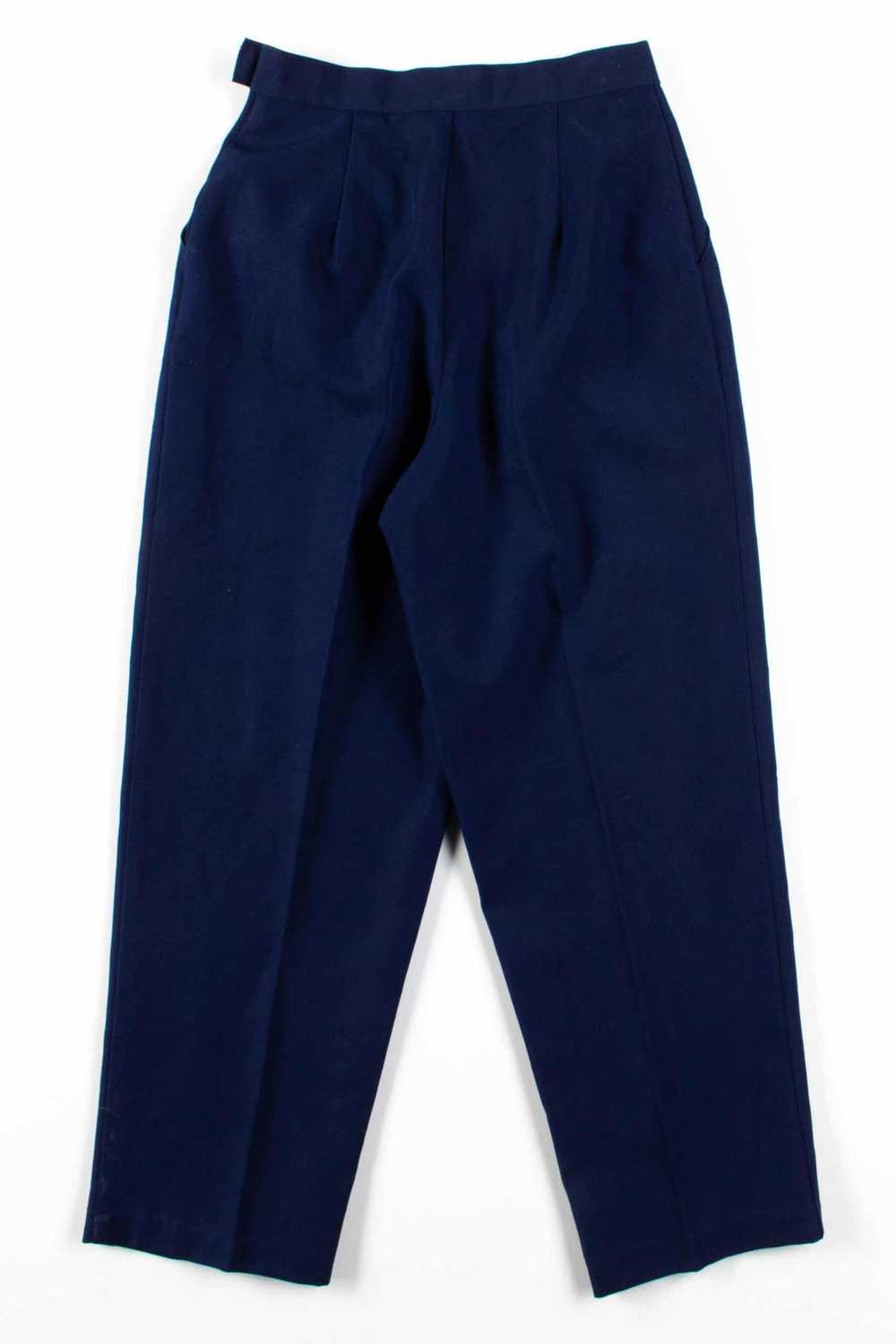 Navy Pleated Pants (sz. 12) 1 - image 3