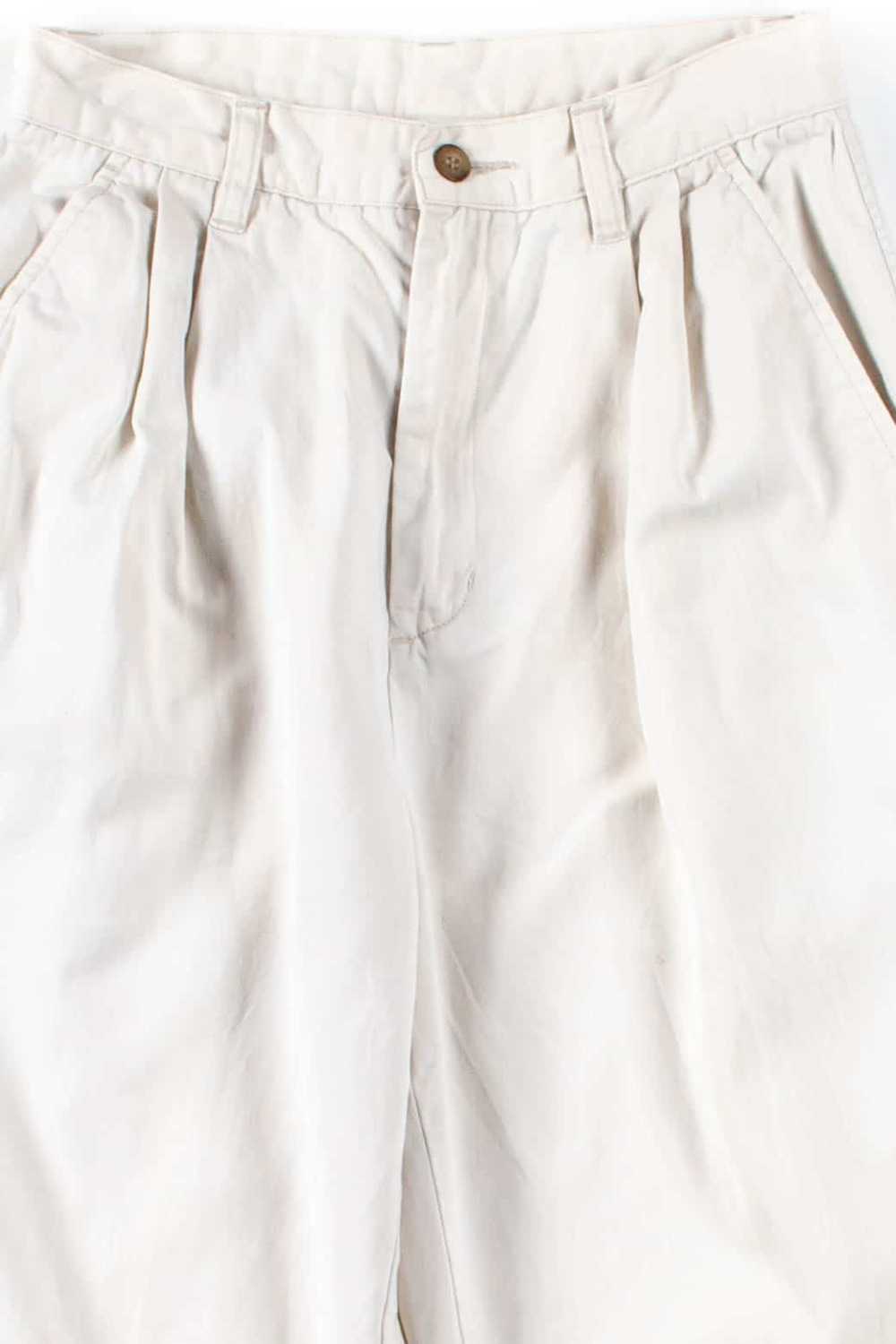 Light Khaki Pleated Vintage Pants (sz. 4) - image 1