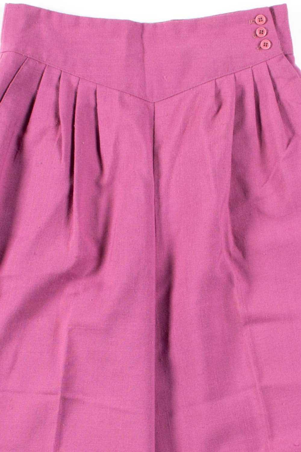 Lavender Wrap Waist Pleated Vintage Pants (sz. 5/… - image 3