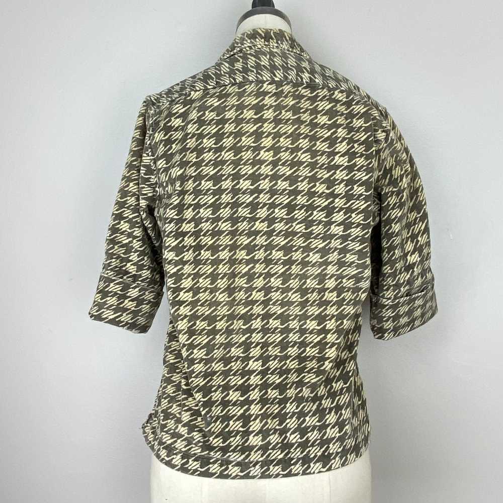 1950s Lady Hathaway Printed Corduroy Shirt, Size … - image 3