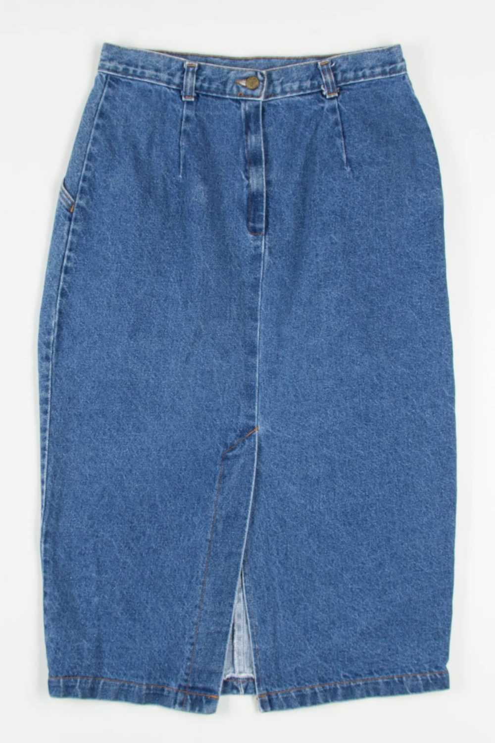 Vintage American Profile Midi Denim Skirt (sz. 14) - image 1