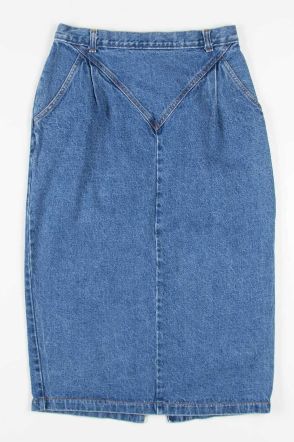 Vintage American Profile Midi Denim Skirt (sz. 14) - image 3