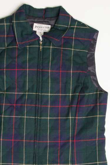 Plaid Quilted Pendleton Vest 277