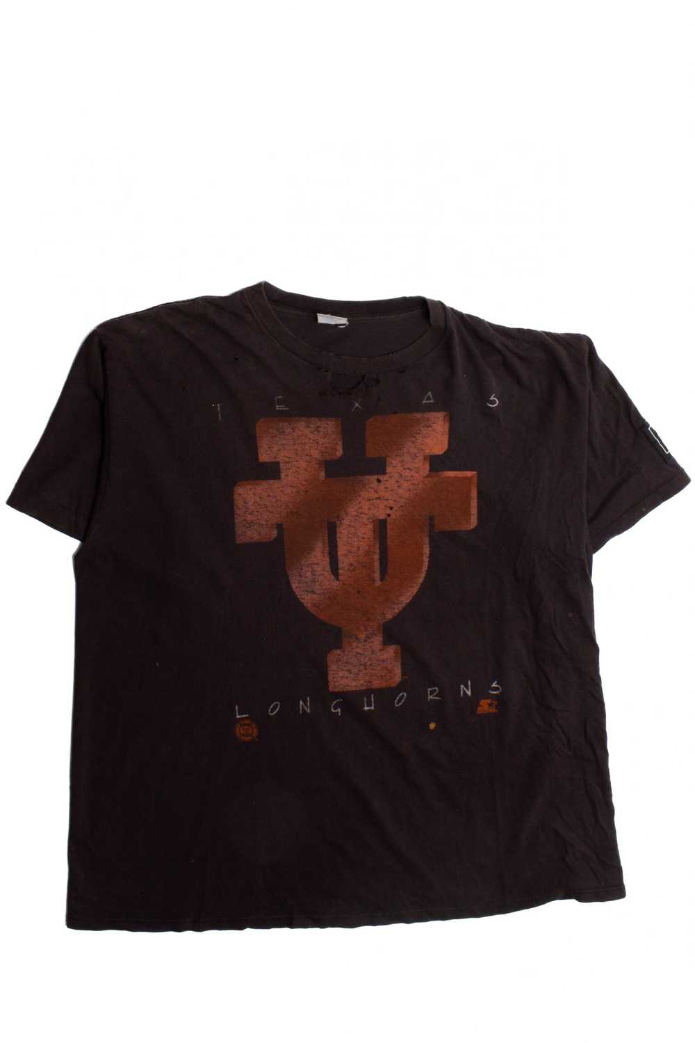 Thrashed Vintage Texas Longhorns T-Shirt (1990s) - image 2