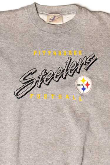 Vintage Pittsburgh Steelers Embroidered Crewneck Sweatshirt Sz L