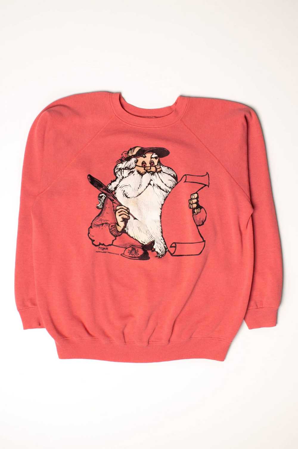 Vintage Santa's List Sweatshirt (1988) - image 2
