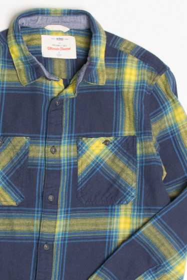 Dark Blue Urban Pipeline Flannel Shirt 4390 - image 1