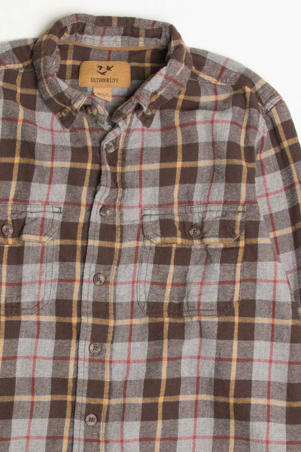 Grey Outdoor Life Flannel Shirt 4340 - image 1