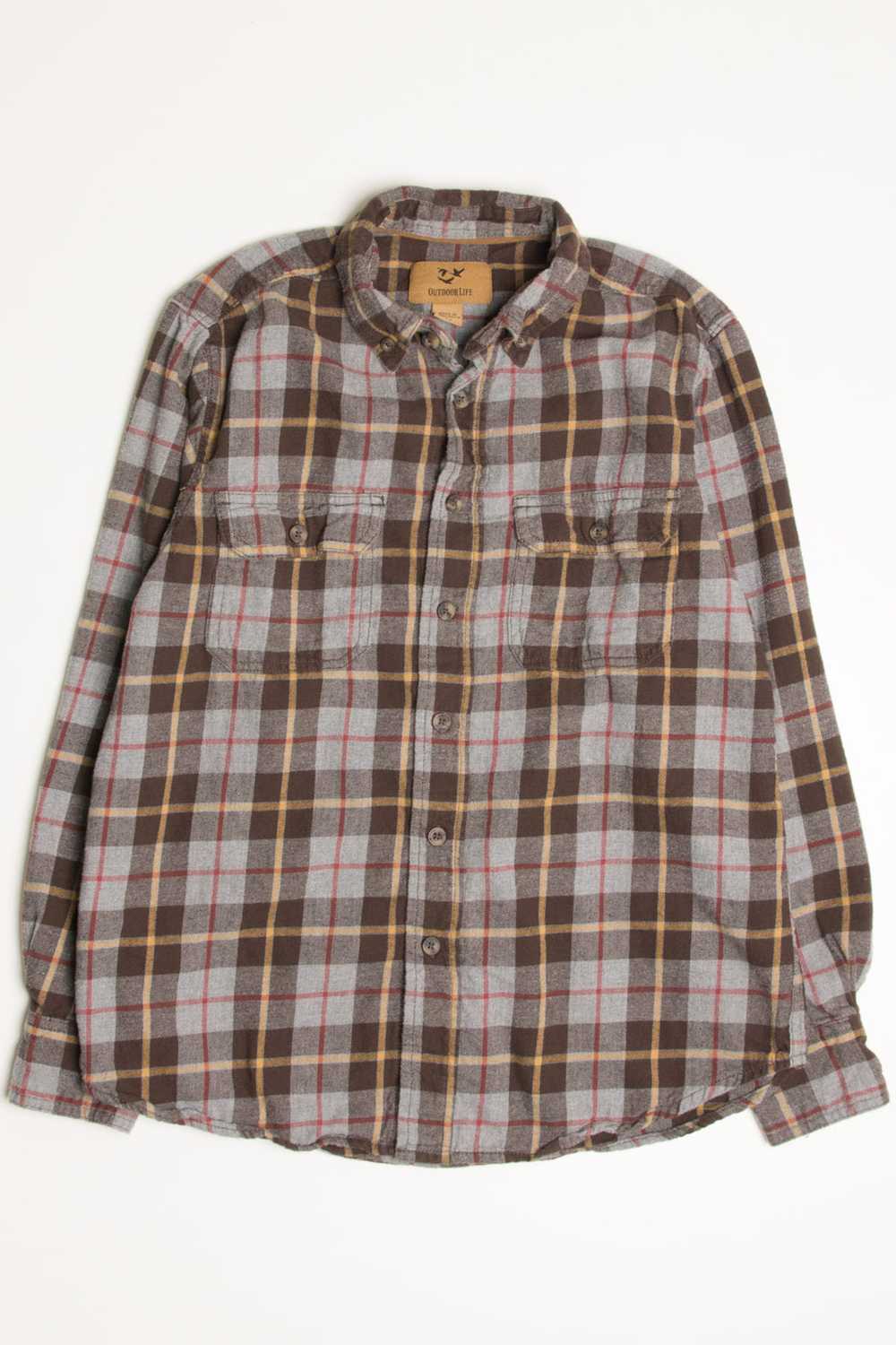 Grey Outdoor Life Flannel Shirt 4340 - image 2