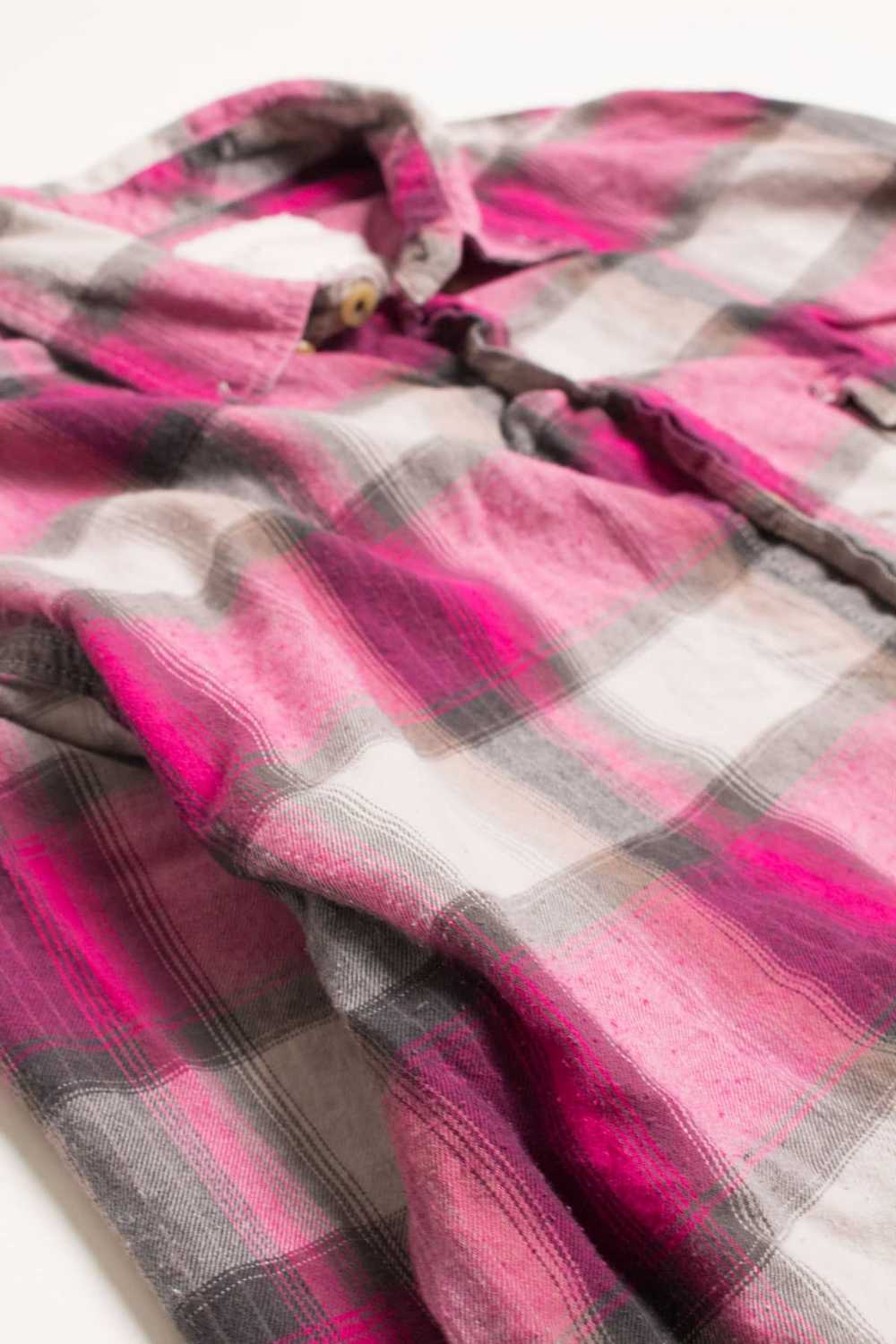 Fuchsia Aeropostale Light Weight Flannel Shirt 41… - image 1