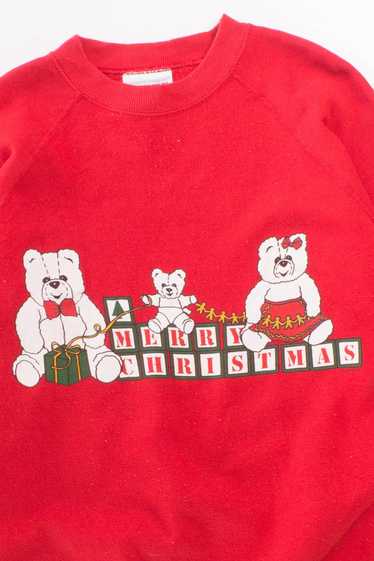 Merry Christmas Bears Vintage Sweatshirt