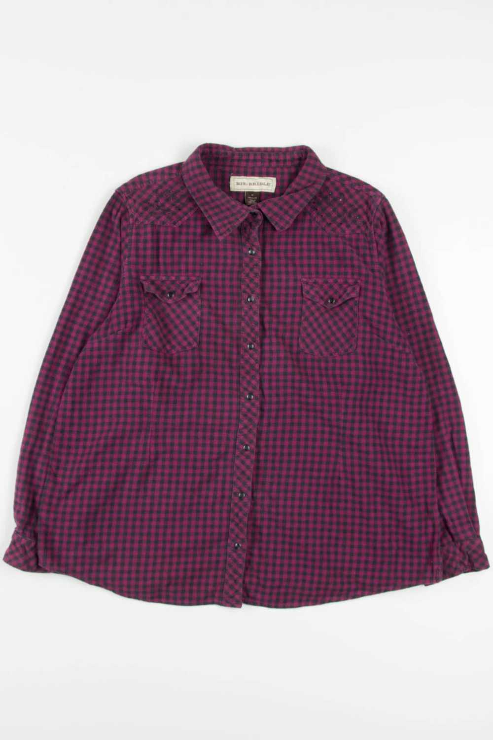 Women's Bit & Bridle Flannel Shirt 3820 - image 2