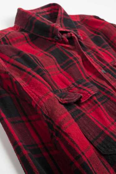 Red George Flannel Shirt 3866