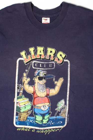 Vintage Liars Club T-Shirt (1990s) - image 1