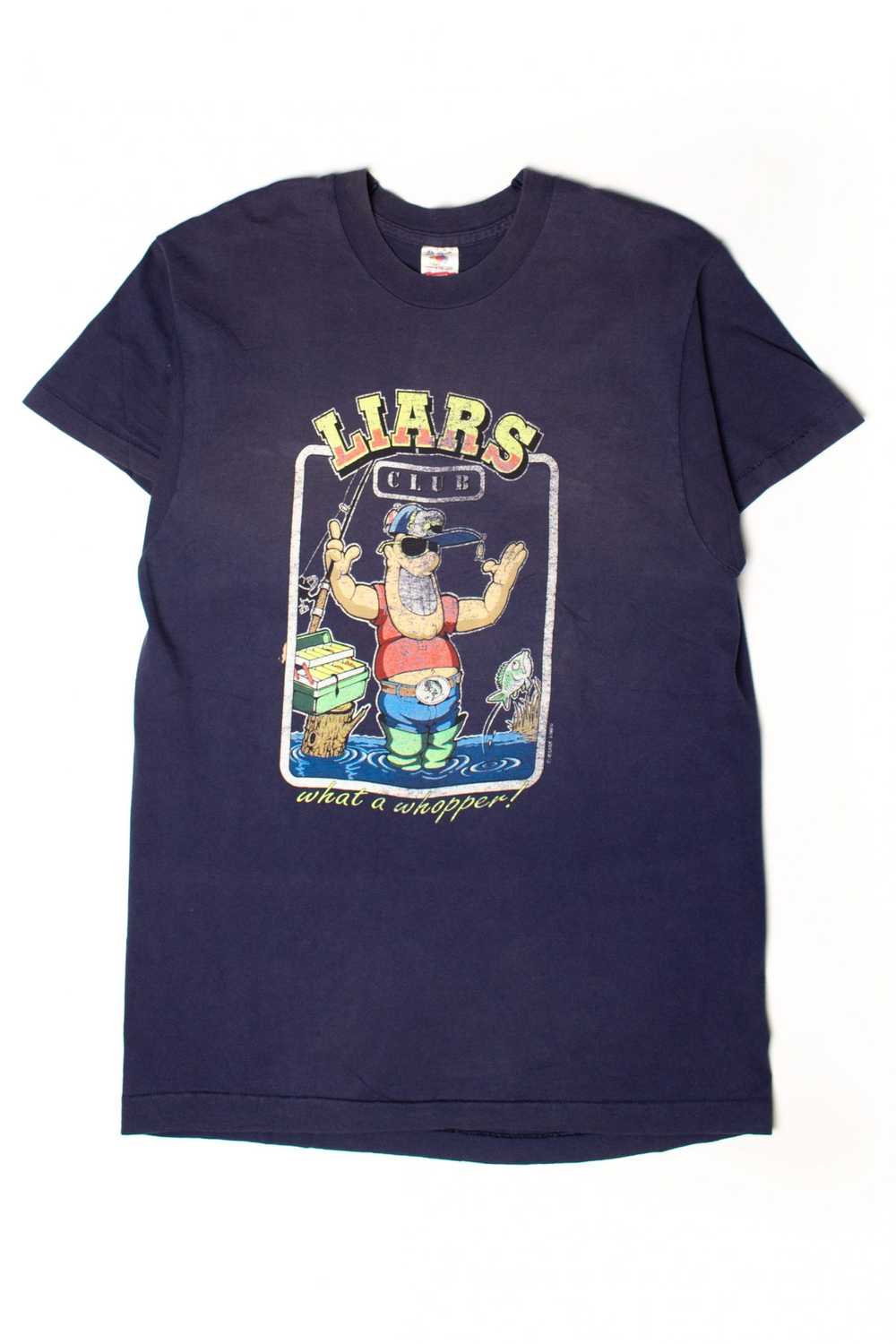 Vintage Liars Club T-Shirt (1990s) - image 2