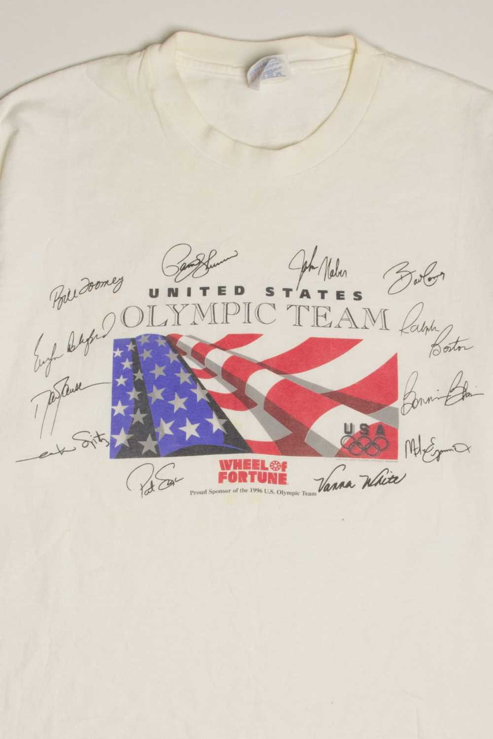 Wheel Of Fortune Olympic Team Sponsor T-Shirt (19… - image 1