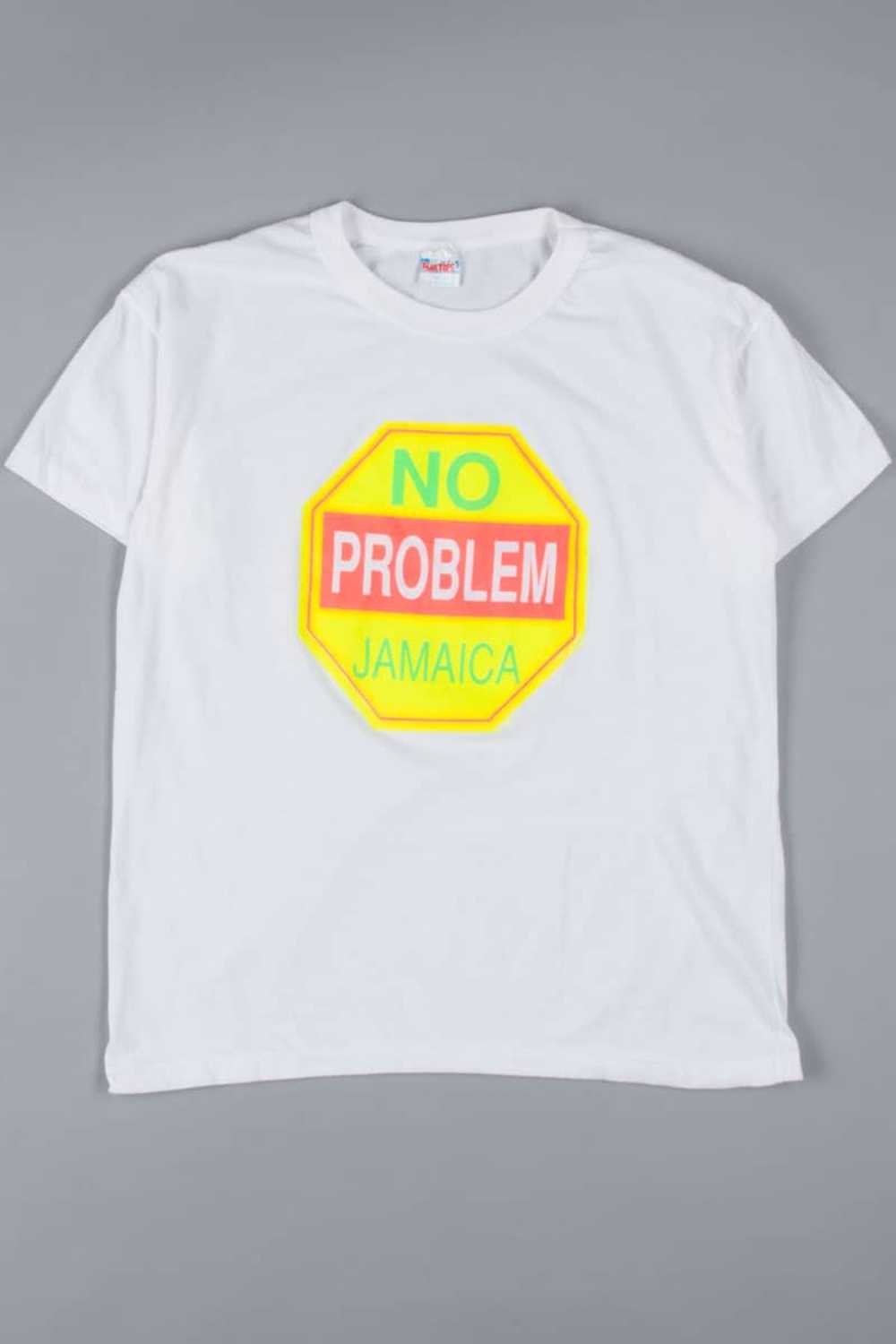 Neon No Problem Jamaica Souvenir T-Shirt - image 2