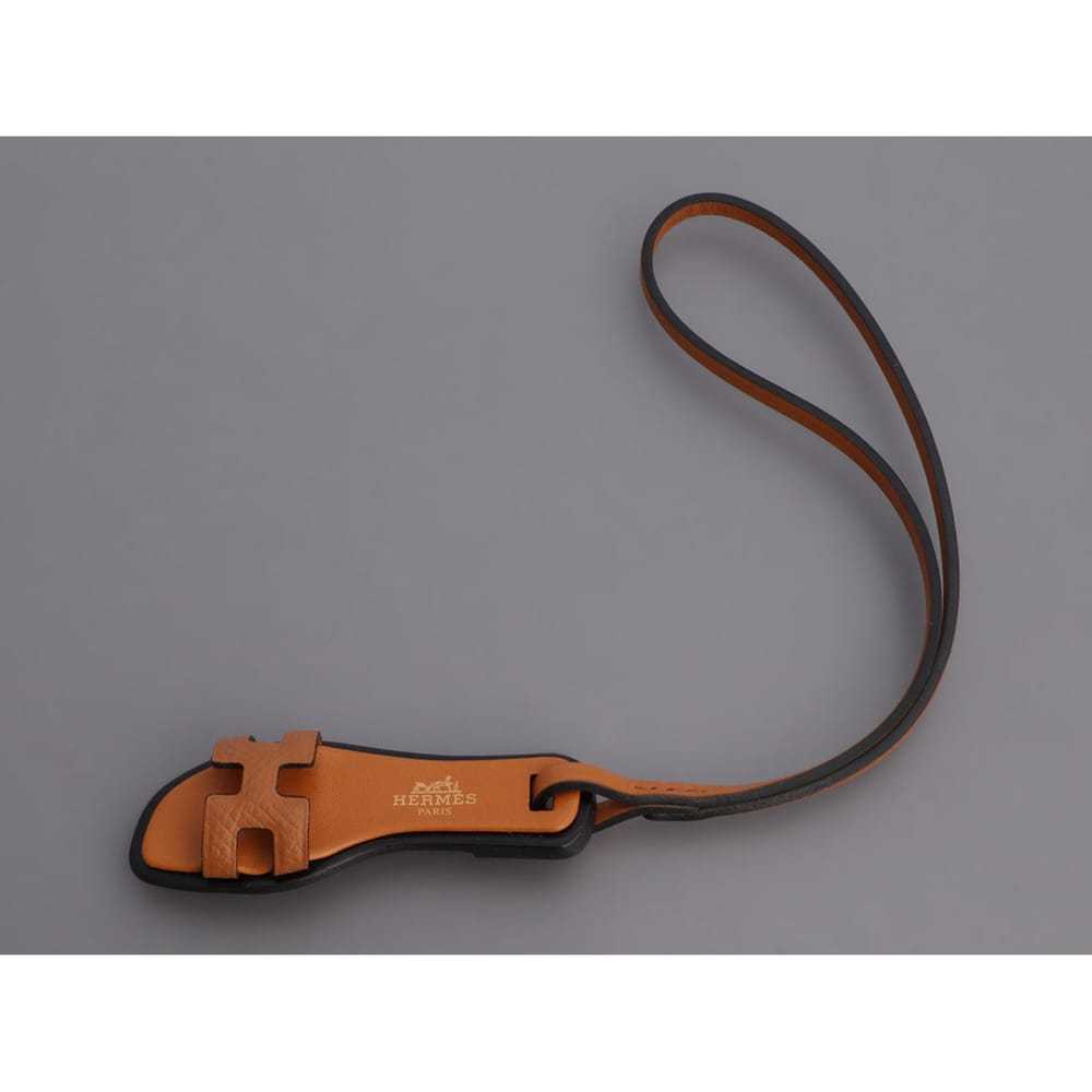 Hermès Leather bag charm - image 3