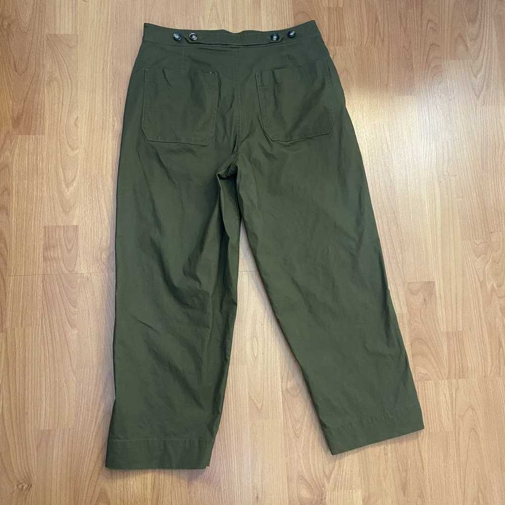 Madewell Madewell Emmett Wide Leg Crop Green Pant… - image 2