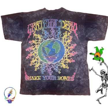 Grateful Dead Shirt Mens XL Tie Dye Colorful Dinosaurs Everything is Dead