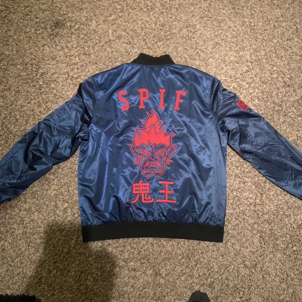 Custom × Streetwear SPIF SPACE Oni Bomber Jacket … - image 2