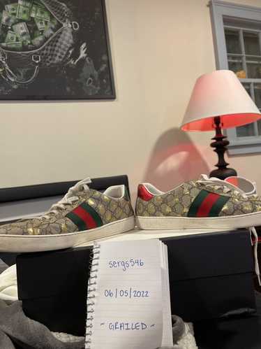 Gucci Gucci Red and Green, Gold Bee Lowtop Gucci M