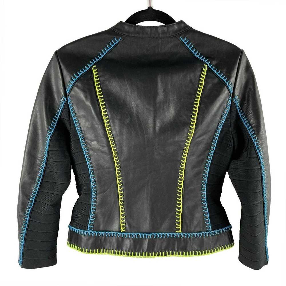 Herve Leger Herve Leger - Black Moto Biker Contra… - image 2