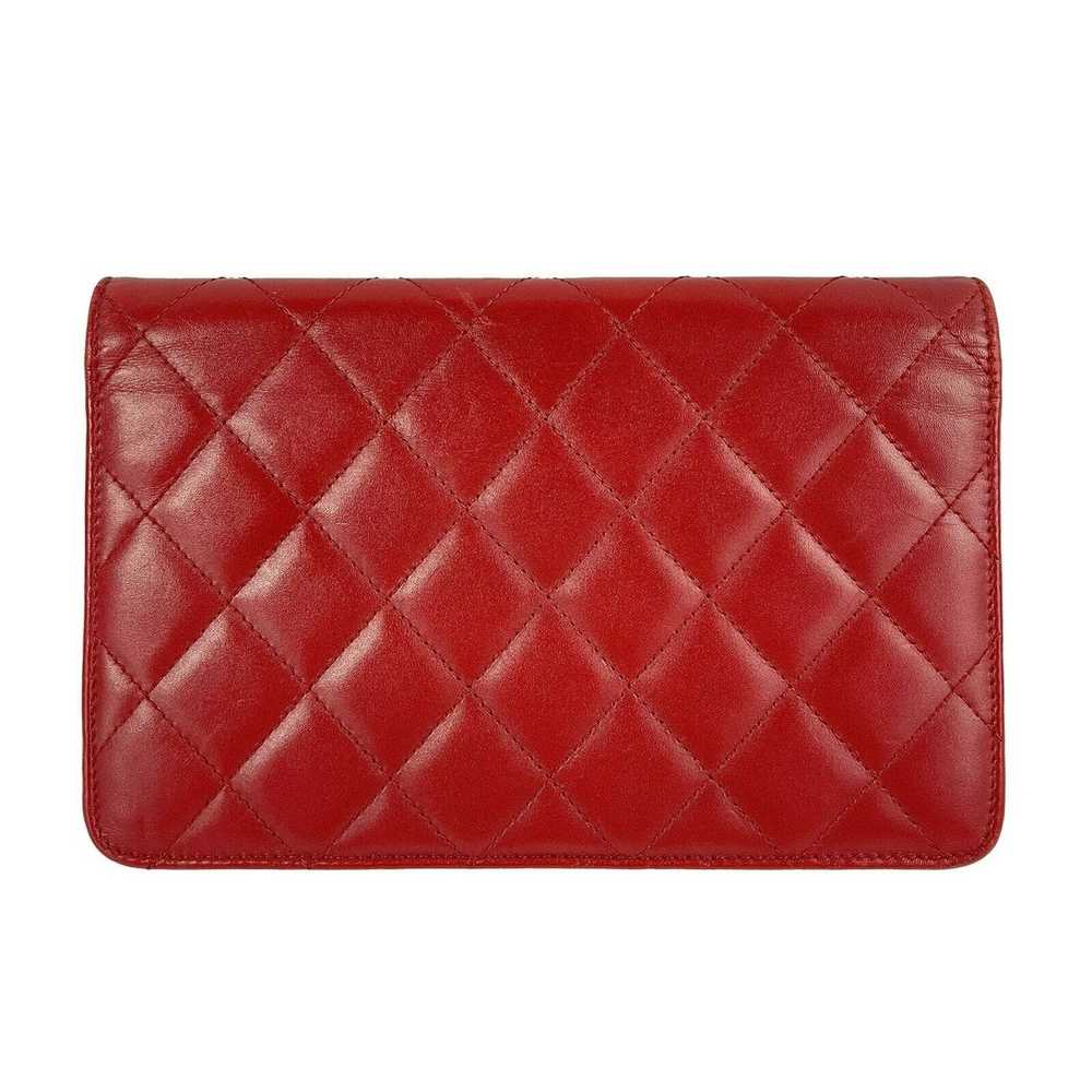 Chanel CHANEL - Calfskin Quilted Cambon Red / Sil… - image 2