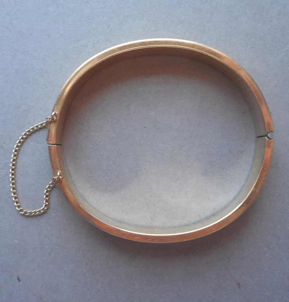 Krementz Gold Filled Hinged Bangle Bracelet Vinta… - image 4