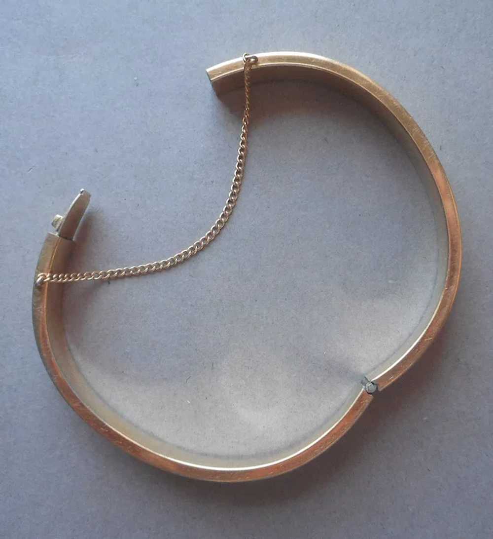 Krementz Gold Filled Hinged Bangle Bracelet Vinta… - image 6