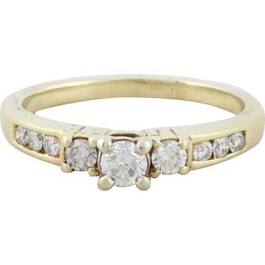 14k Yellow Gold .70 Carat Diamond Ring Size 9 1/4