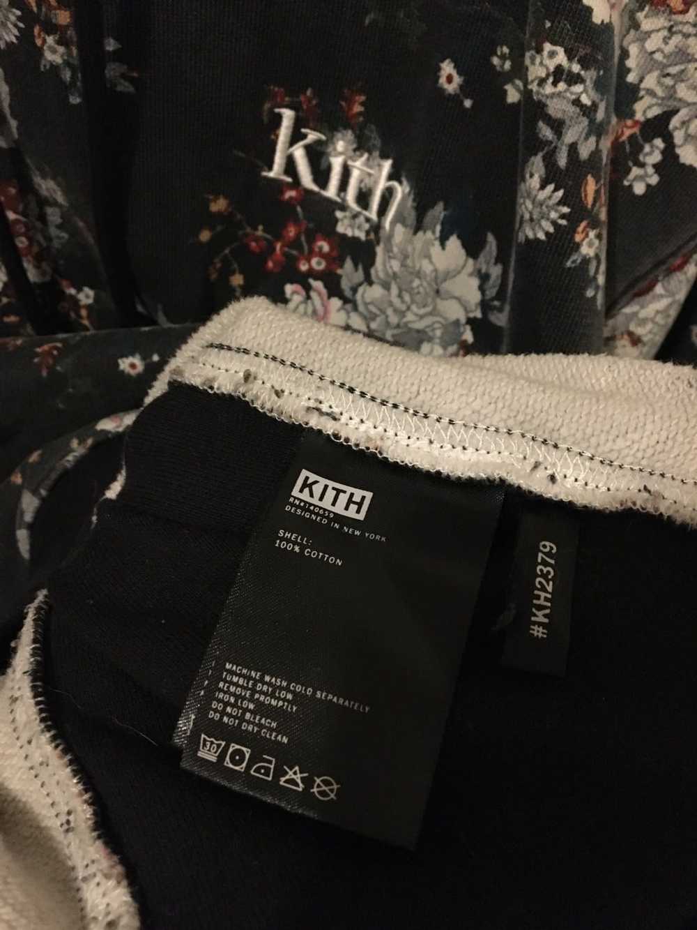 Kith Navy Floral Hoodie - image 4