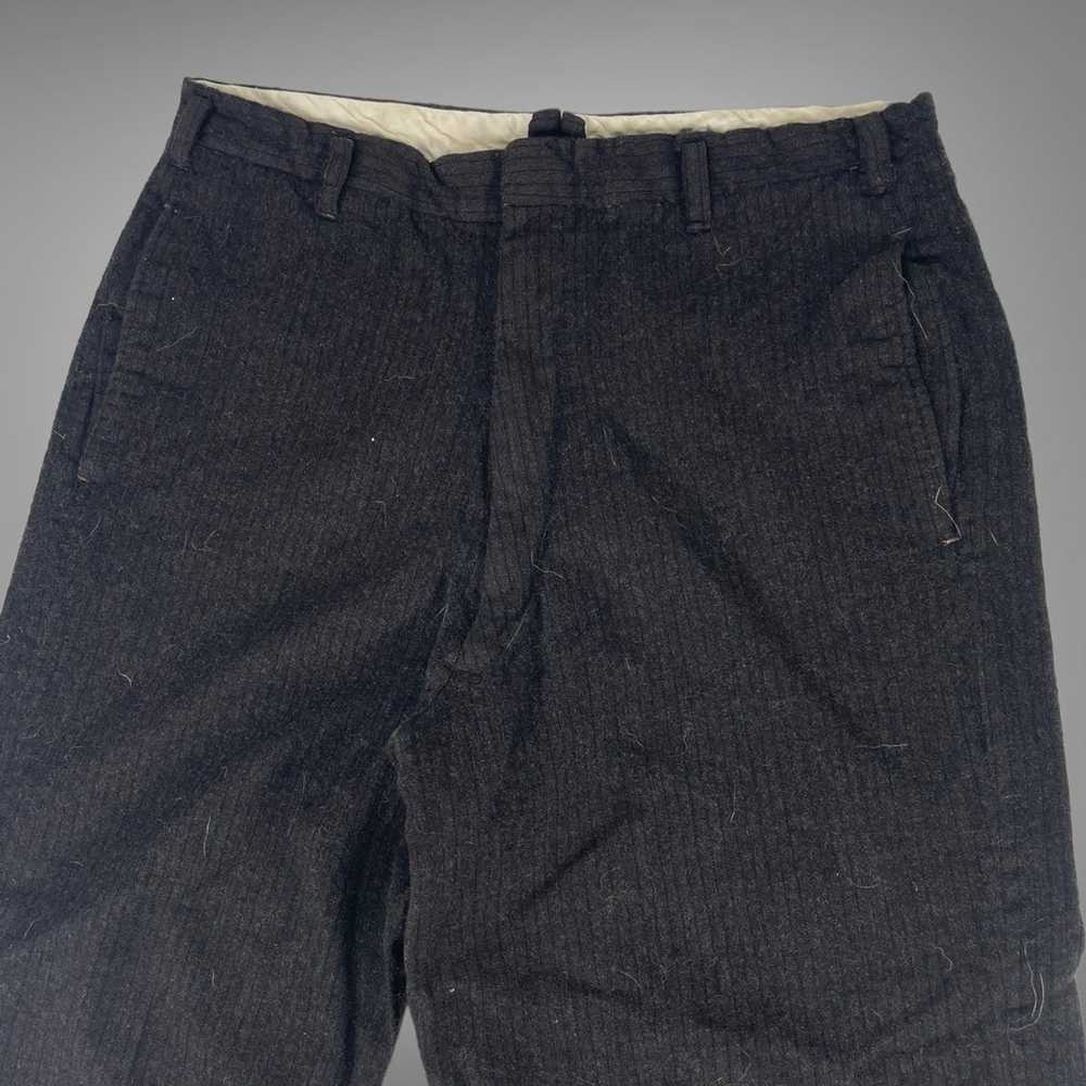 Vintage Vintage 1950s wool pinstriped trouser pan… - image 2