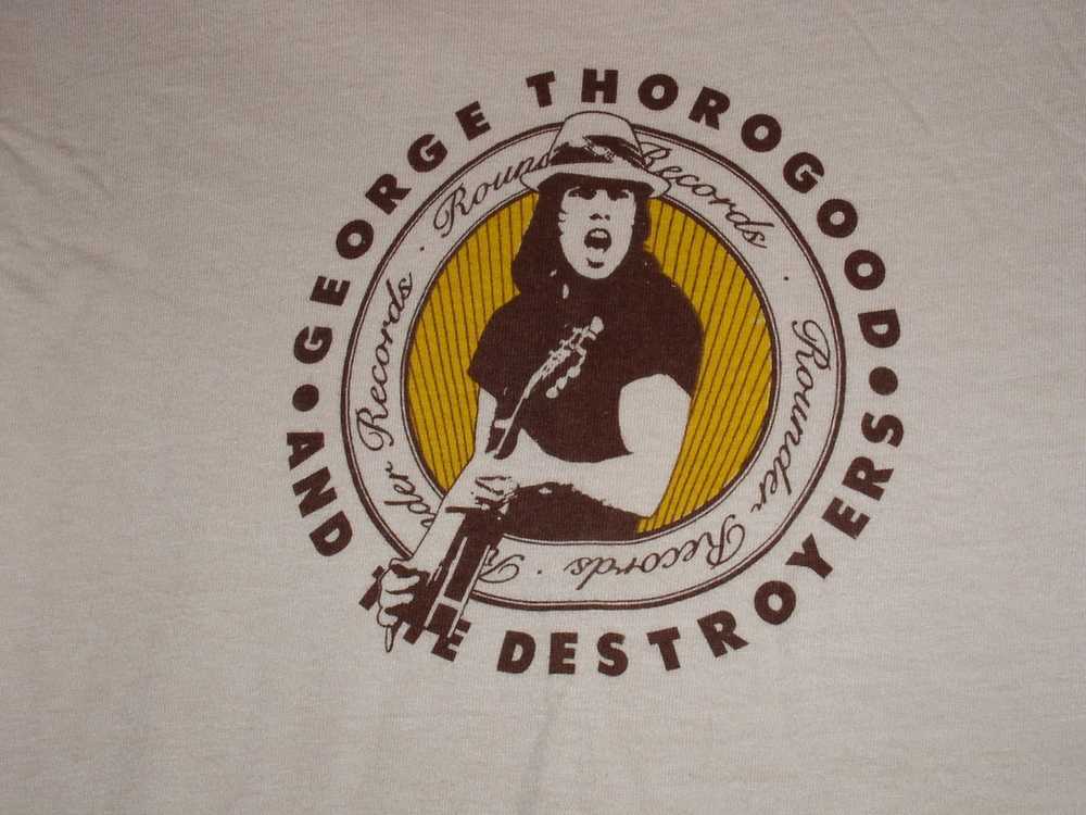 Hanes × Rock T Shirt × Vintage GEORGE THOROGOOD T… - image 2