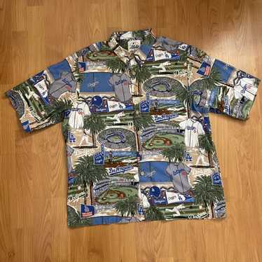 Reyn Spooner MLB Baseball LA Dodgers World Series AOP Hawaiian Shirt LRG