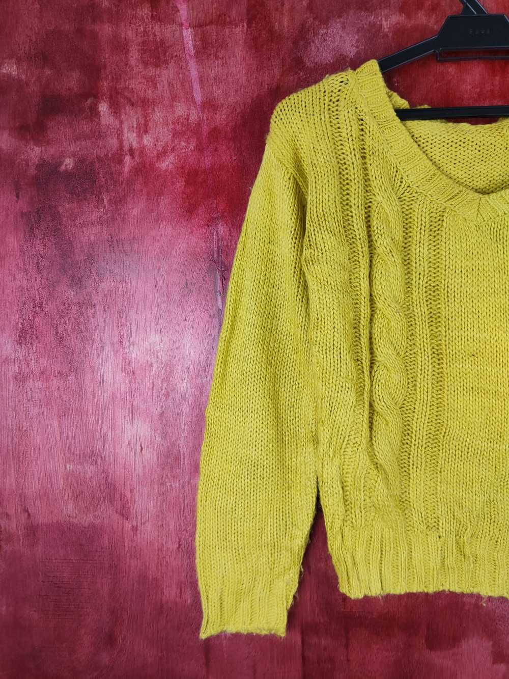 Coloured Cable Knit Sweater × Japanese Brand × St… - image 3