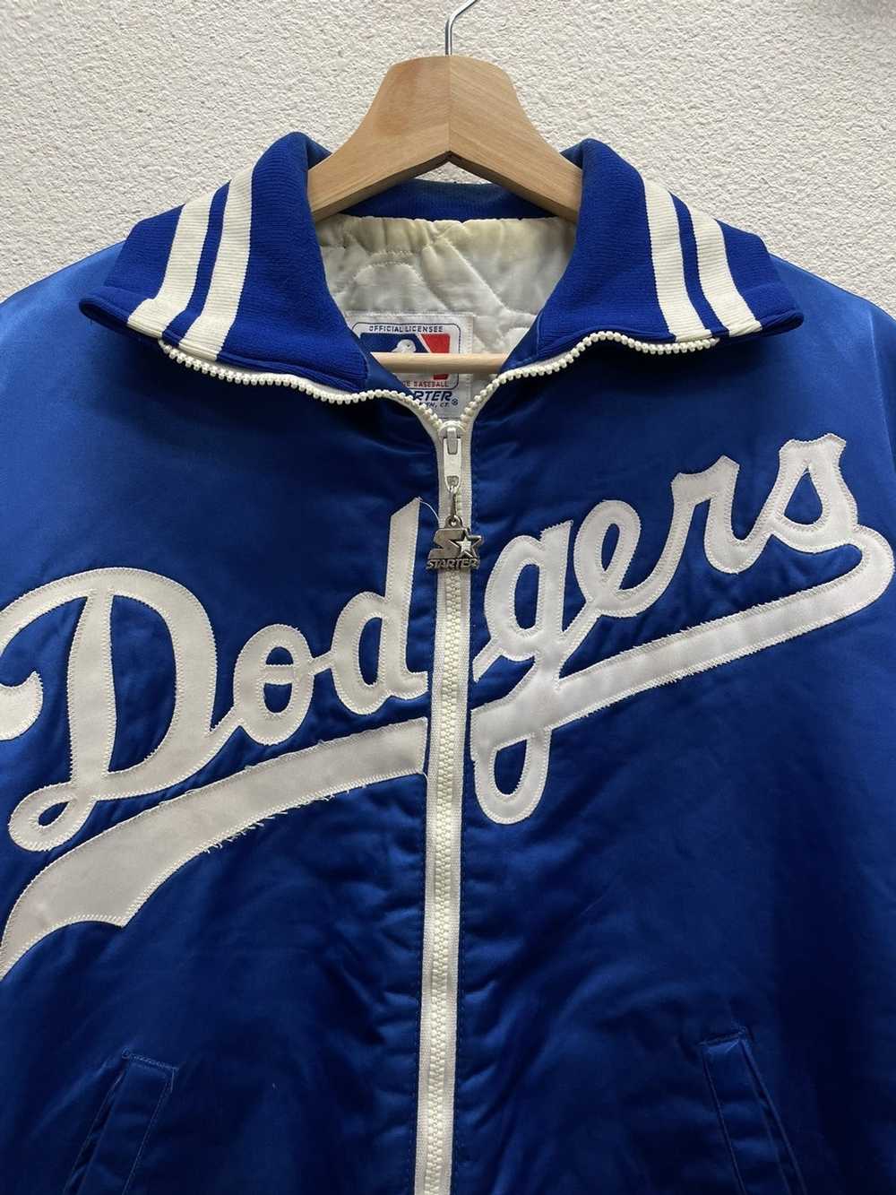 Starter × Vintage Vintage LA Dodgers Satin Varsit… - image 3