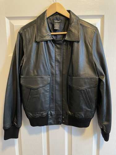 Vintage WILLI SMITH leather jacket Black Size Medi
