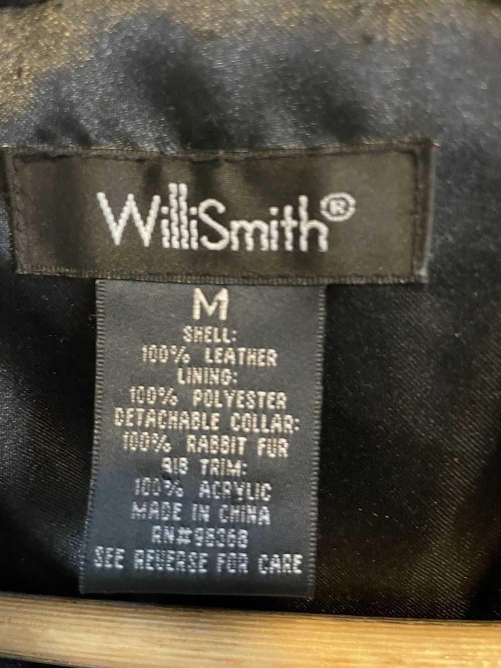 Vintage WILLI SMITH leather jacket Black Size Med… - image 2