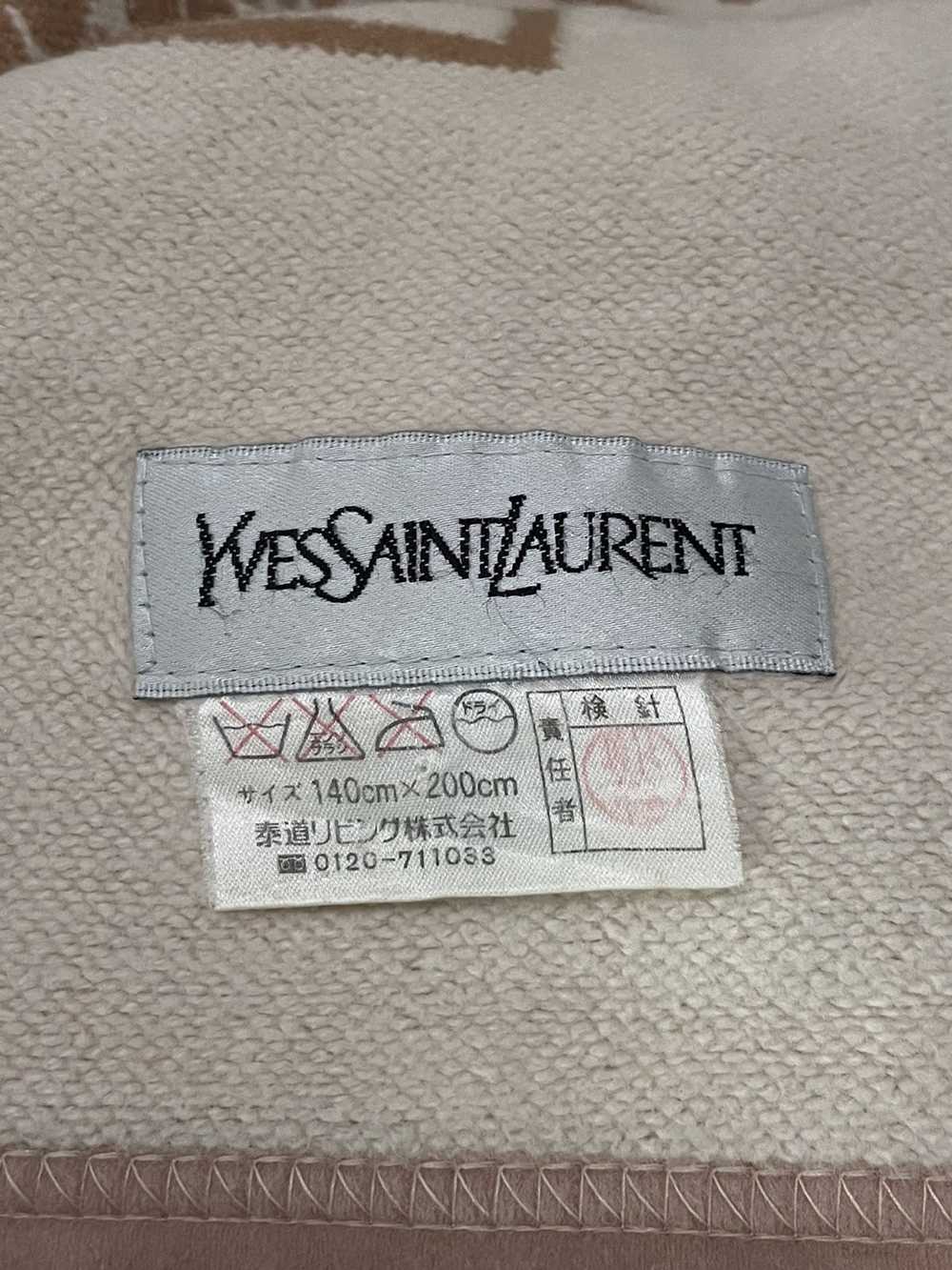 Yves Saint Laurent Paisley Rugs Wool Blanket - image 9