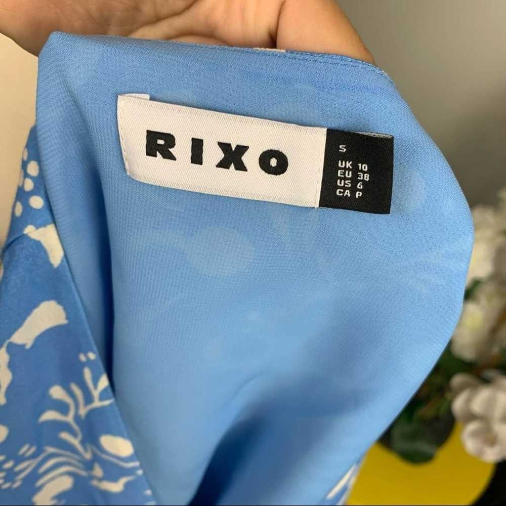 Rixo RIXO Payton Printed Crepe Blouse Azure Merma… - image 3