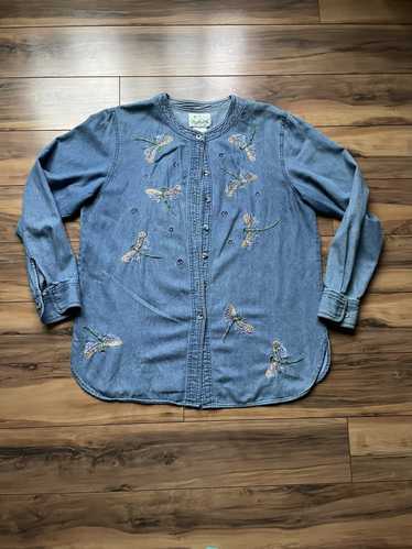 Vintage Vintage dragon fly jean shirt