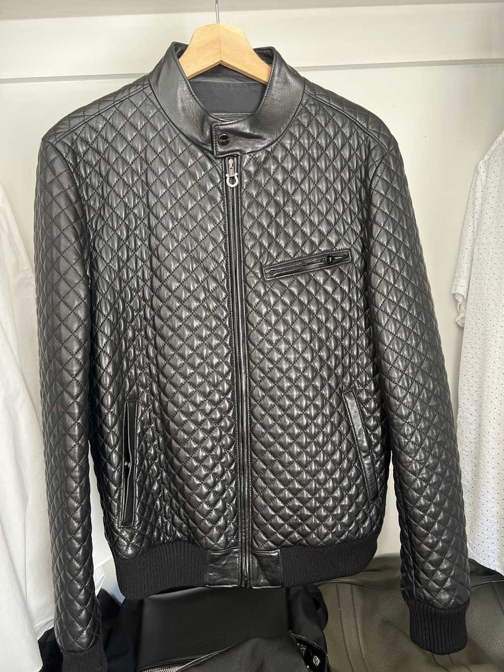 Salvatore Ferragamo Quilted Napa Leather Bomber - image 1