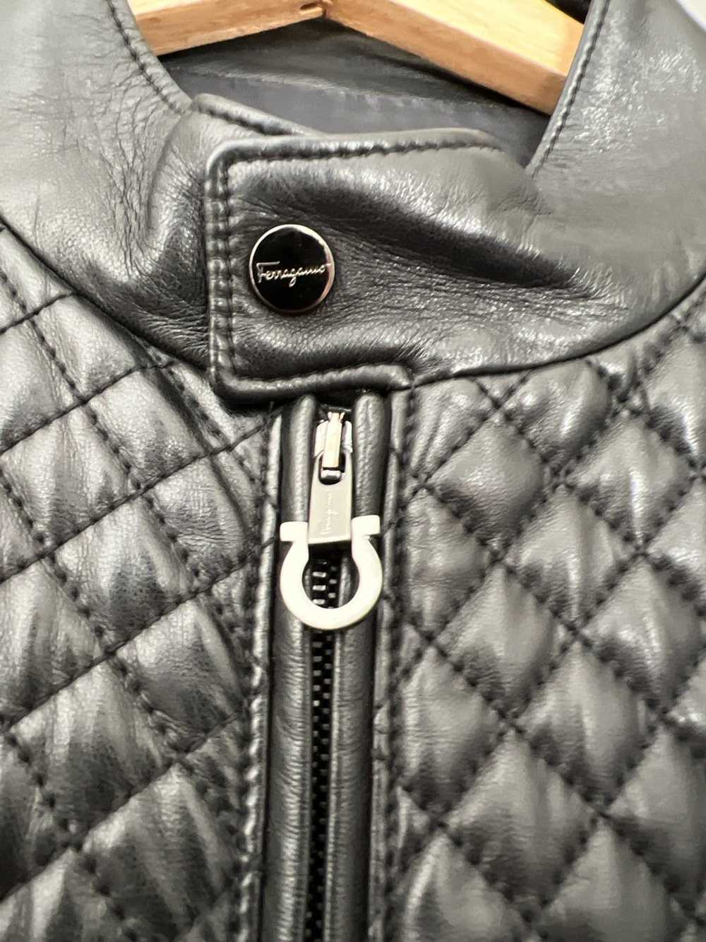 Salvatore Ferragamo Quilted Napa Leather Bomber - image 2