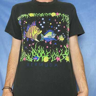 Vintage fish nature t-shirt - Gem