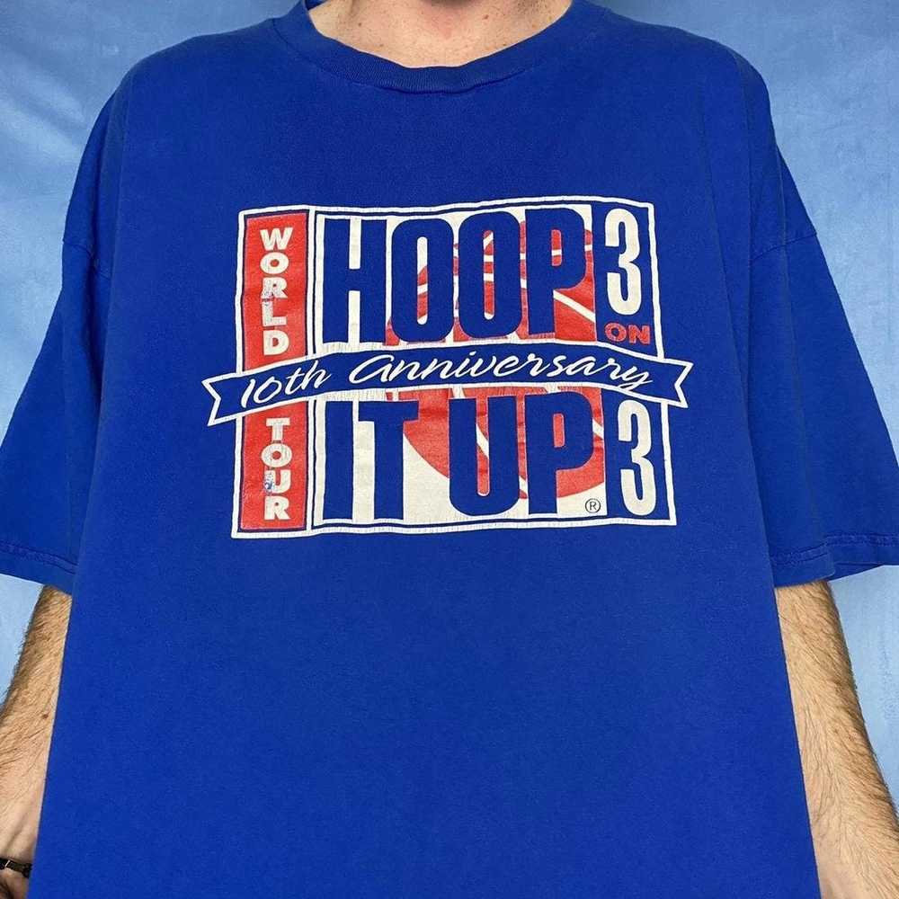 vintage 90s Champion single stitch Hoop It Up 3 on 3 Basketball T-Shirt NBA  M