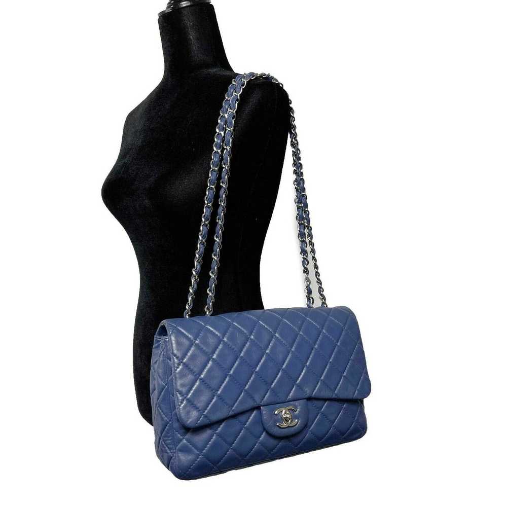 Chanel CHANEL - Classic 08 Single Flap Bag - Blue… - image 3