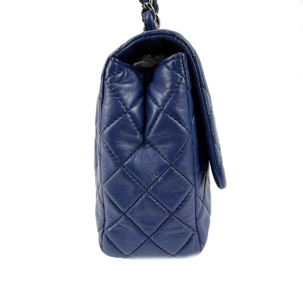 Chanel CHANEL - Classic 08 Single Flap Bag - Blue… - image 8