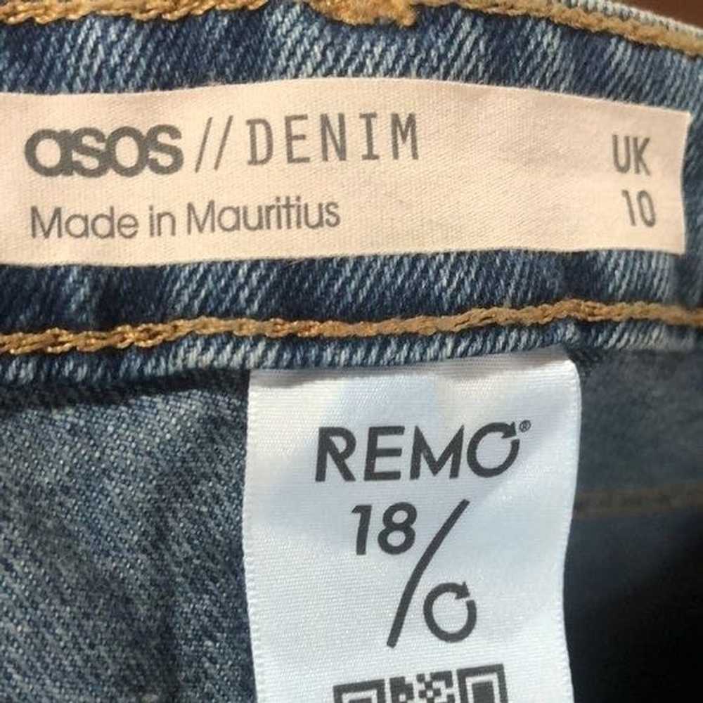 Asos ASOS Reno boyfriend blue denim jeans - image 8