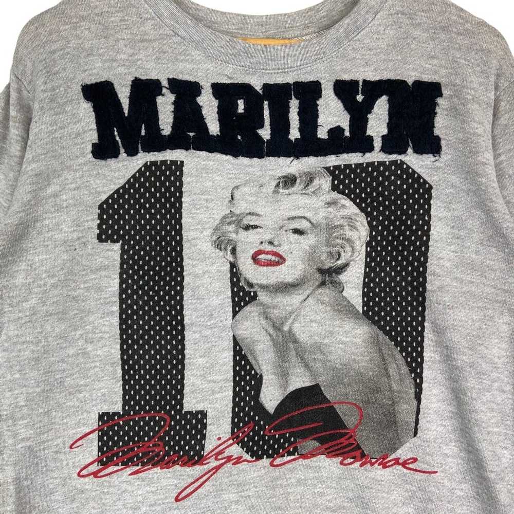 Monroe Merilyn Monroe Sweatshirt Big Logo Pullove… - image 2